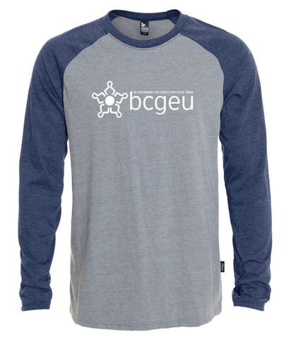 Women’s V-neck ¾ sleeve T-Shirt (BCGEU fist logo)