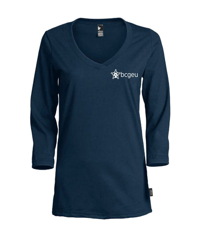 Men’s long sleeve polo (BCGEU fist logo)